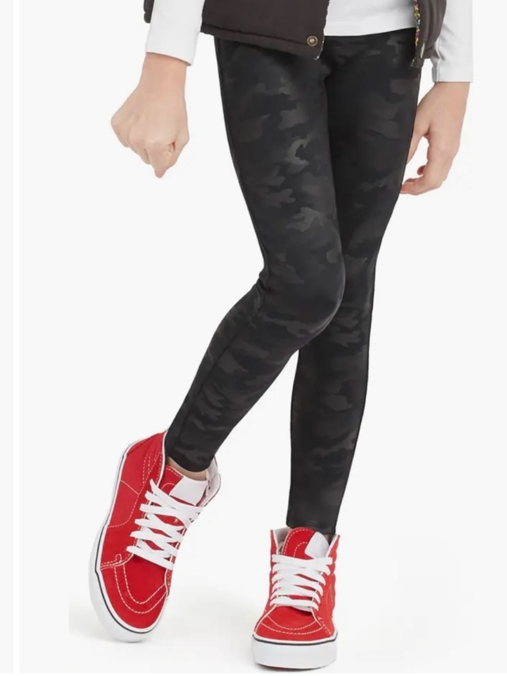 SPANX Girls Black Camo Leggings
